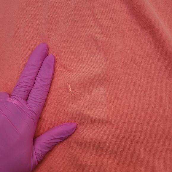 Vintage 80s Disney Mickey-Mouse Shirt XL 26x29 Salmon-Pink - Picture 5 of 15